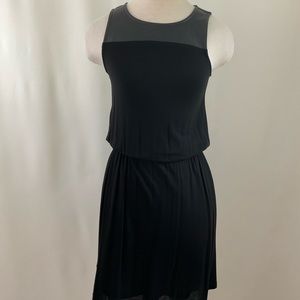 Splendid Sleeveless Dress with Faux leather